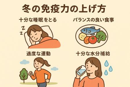冬の免疫力を落とさない方法